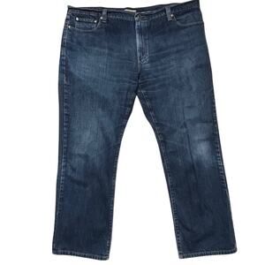 L.L.Bean Standard Fit Jeans 44x30 Classic Straight Denim Cotton Blue Workwear